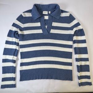 CYRUS Blue and White Striped Knit Sweater Size XS